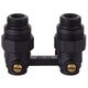 Узел нижнего подключения Royal Thermo угловой 1/2"х3/4" EK (черный) RANPU11234BL