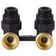 Узел нижнего подключения Royal Thermo угловой 1/2"х3/4" EK (черный) RANPU11234BL