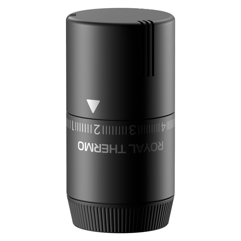 Термоголовка жидкостная Royal Thermo Design М30х1,5 (черный) RATHDN13015BL
