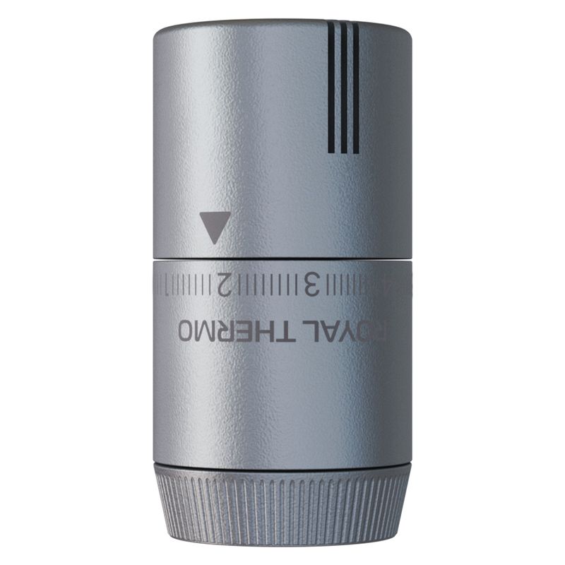 Термоголовка жидкостная Royal Thermo Design М30х1,5 (серебристый) RATHDN13015SS