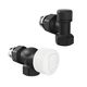 Набор термостатический осевой Royal Thermo Design 1/2"М30х1,5 (Черный) RATVDO11212BL