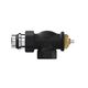 Набор термостатический осевой Royal Thermo Design 1/2"М30х1,5 (Черный) RATVDO11212BL