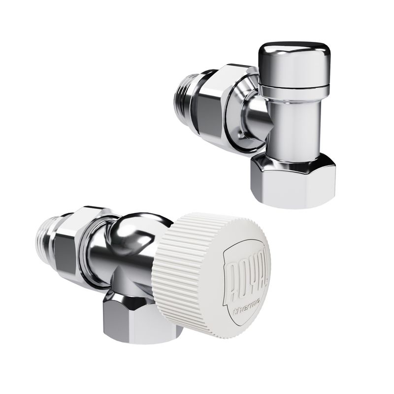 Набор термостатический осевой Royal Thermo Design 1/2"М30х1,5 (Хром) RATVDO11212CH