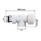 Набор термостатический осевой Royal Thermo Design 1/2"М30х1,5 (Белый) RATVDO11212WH