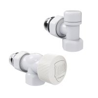 Набор термостатический осевой Royal Thermo Design 1/2"М30х1,5 (Белый) RATVDO11212WH — 2