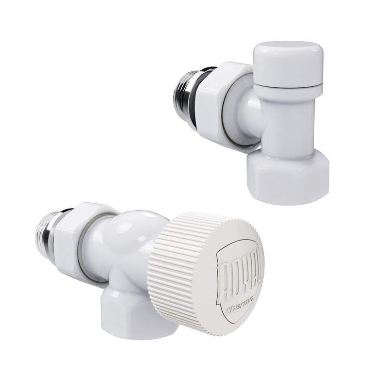 Набор термостатический осевой Royal Thermo Design 1/2"М30х1,5 (Белый) RATVDO11212WH