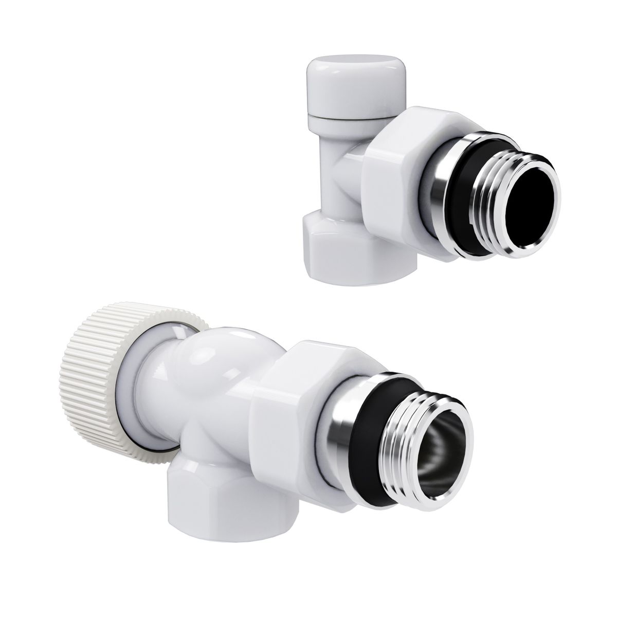Набор термостатический осевой Royal Thermo Design 1/2"М30х1,5 (Белый) RATVDO11212WH