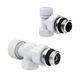 Набор термостатический осевой Royal Thermo Design 1/2"М30х1,5 (Белый) RATVDO11212WH