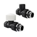 Набор термостатический прямой Royal Thermo Design 1/2"М30х1,5 (Черный) RATVDP11212BL