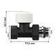 Набор термостатический прямой Royal Thermo Design 1/2"М30х1,5 (Черный) RATVDP11212BL