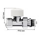 Набор термостатический прямой Royal Thermo Design 1/2"М30х1,5 (Хром) RATVDP11212CH