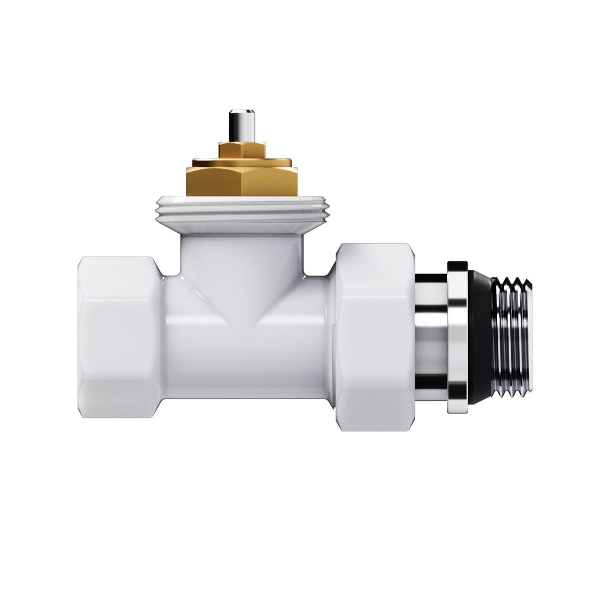 Набор термостатический прямой Royal Thermo Design 1/2"М30х1,5 (Белый) RATVDP11212WH