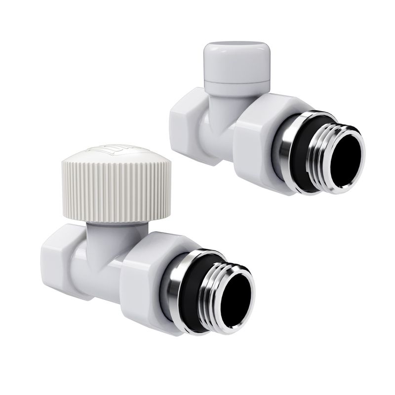 Набор термостатический прямой Royal Thermo Design 1/2"М30х1,5 (Белый) RATVDP11212WH