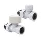 Набор термостатический прямой Royal Thermo Design 1/2"М30х1,5 (Белый) RATVDP11212WH