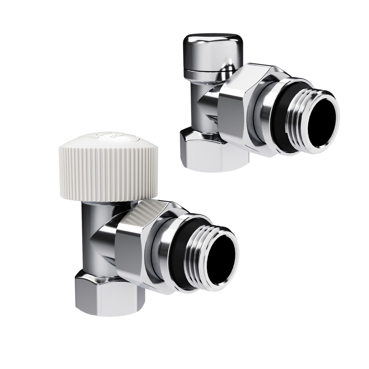 Набор термостатический угловой Royal Thermo Design 1/2"М30х1,5 (Хром) RATVDU11212CH