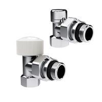 Набор термостатический угловой Royal Thermo Design 1/2"М30х1,5 (Хром) RATVDU11212CH — 1