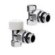 Набор термостатический угловой Royal Thermo Design 1/2"М30х1,5 (Хром) RATVDU11212CH