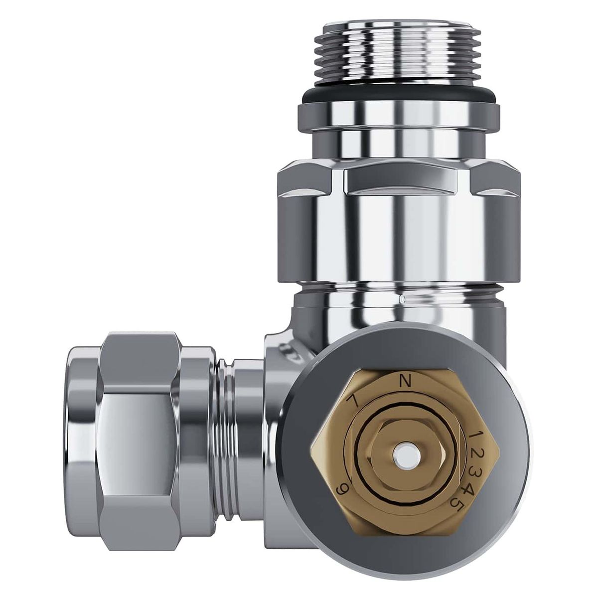 Набор термостатический трехосевой Royal Thermo Design Pro 15мм М30х1,5 (Хром) RATVXT11215CH