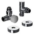 Набор термостатический трехосевой Royal Thermo Design Pro 15мм М30х1,5 (Хром) RATVXT11215CH