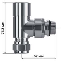 Набор термостатический трехосевой Royal Thermo Design Pro 15мм М30х1,5 (хром) RATVXT11215CH — 7