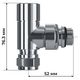 Набор термостатический трехосевой Royal Thermo Design Pro 15мм М30х1,5 (Хром) RATVXT11215CH