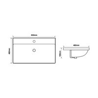 Раковина Royce Valerie 80 RCW-141880WH белая — 4