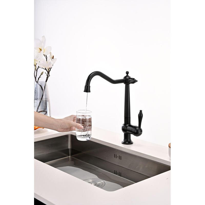 Смеситель для кухни Paulmark Retro Re213226-401 (AN) антрацит