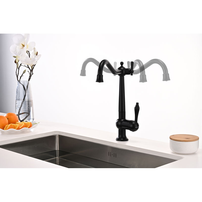 Смеситель для кухни Paulmark Retro Re213226-401 (AN) антрацит