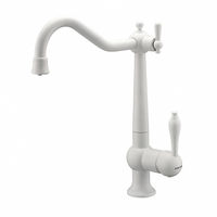 Смеситель для кухни Paulmark Retro Re213226-431 белый матовый полностью — 1