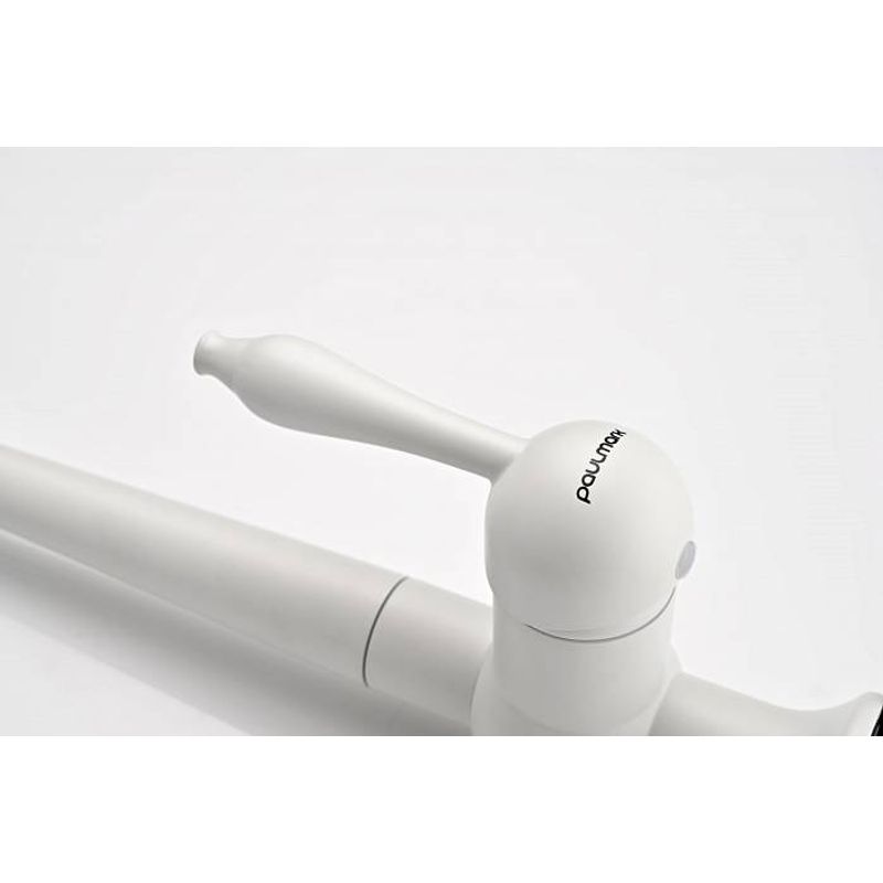 Смеситель для кухни Paulmark Retro Re213226-431 белый матовый полностью