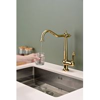 Смеситель для кухни Paulmark Retro Re213226-G золото — 9