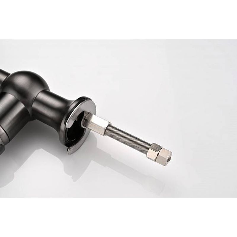 Смеситель для кухни Paulmark Retro Re213226-GM вороненая сталь