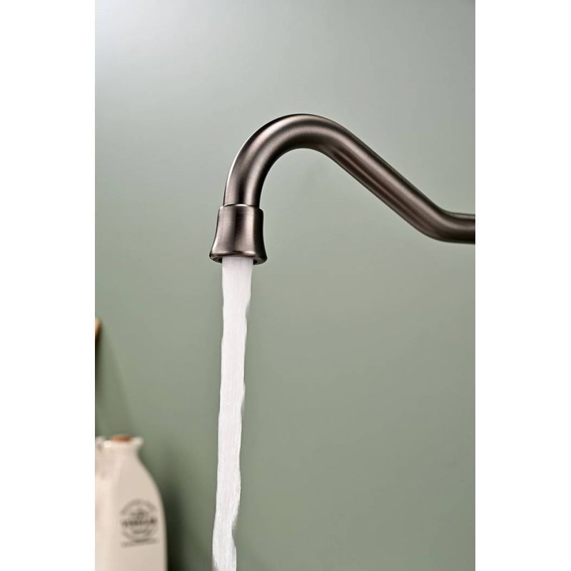 Смеситель для кухни Paulmark Retro Re213226-GM вороненая сталь