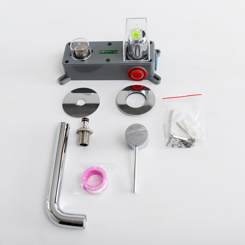 Смеситель скрытого монтажа для раковины Cezares RELAX-BLI2-1-01-W0 с внутренней частью без донного клапана (хром)