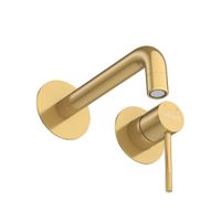 Смеситель скрытого монтажа для раковины Cezares RELAX-BLI2-1-BORO-W0 с внутренней частью без донного клапана (брашированное золото) — 3