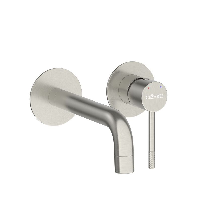 Смеситель скрытого монтажа для раковины Cezares RELAX-BLI2-1-IN-W0 с внутренней частью без донного клапана (сатин)