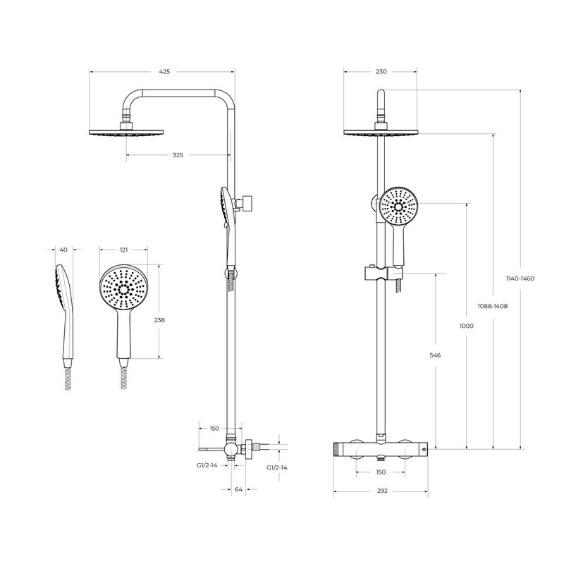 Душевая система Cezares RELAX-CD-01 хром
