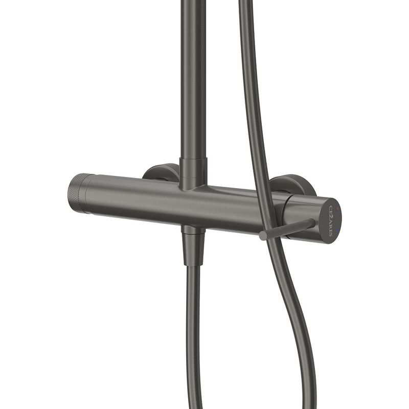 Душевая система Cezares RELAX-CD-GM оружейная сталь