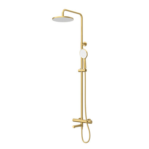 Душевая система Cezares RELAX-CVD-BORO с изливом брашированное золото