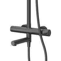 Душевая система Cezares RELAX-CVD-NOP с изливом черный матовый — 2