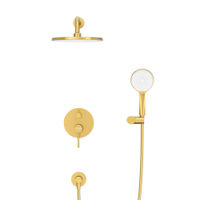 Душевая система скрытого монтажа Cezares RELAX-DSET-BORO брашированное золото — 3