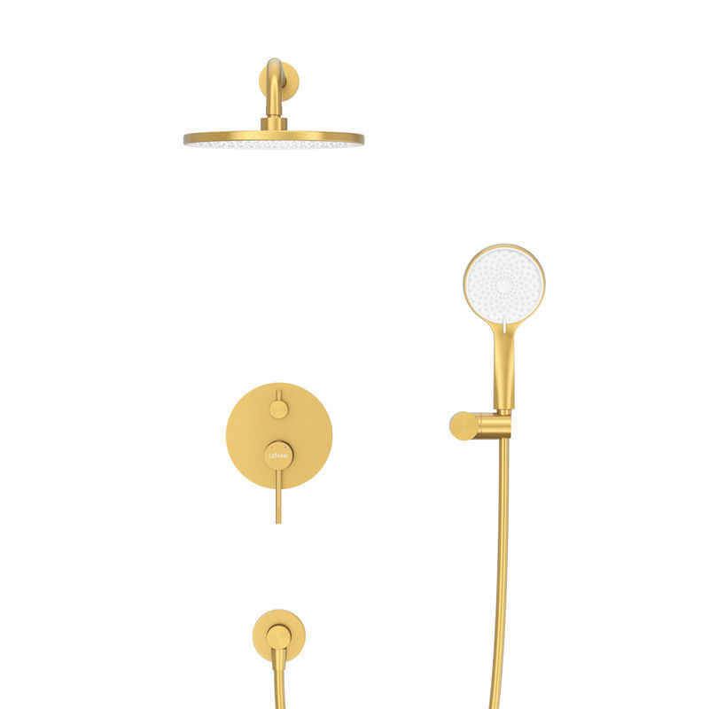 Душевая система скрытого монтажа Cezares RELAX-DSET-BORO брашированное золото