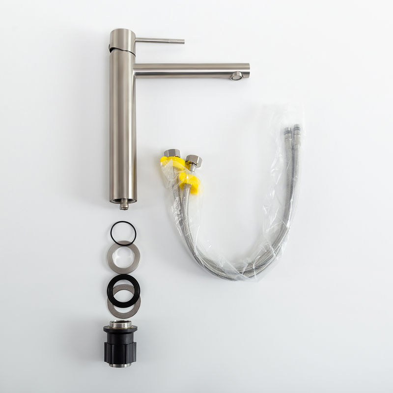 Смеситель для раковины Cezares RELAX-LC2-IN-W0 однорычажный без донного клапана (сатин)