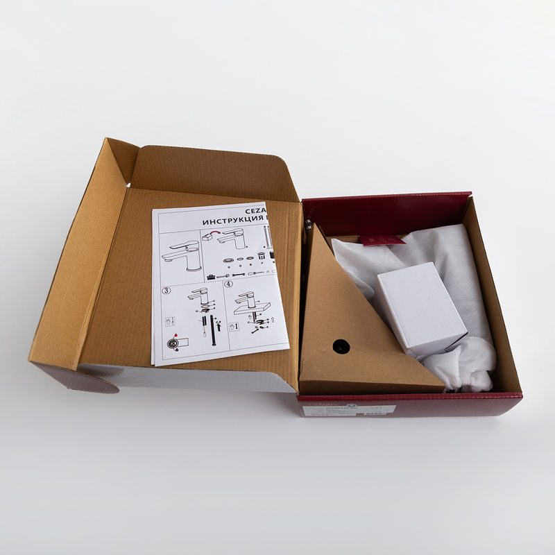 Смеситель для раковины Cezares RELAX-LS2-GM однорычажный с донным клапаном (оружейная сталь)