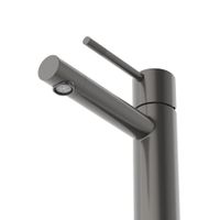 Смеситель для раковины Cezares RELAX-LS2-GM однорычажный с донным клапаном (оружейная сталь) — 3