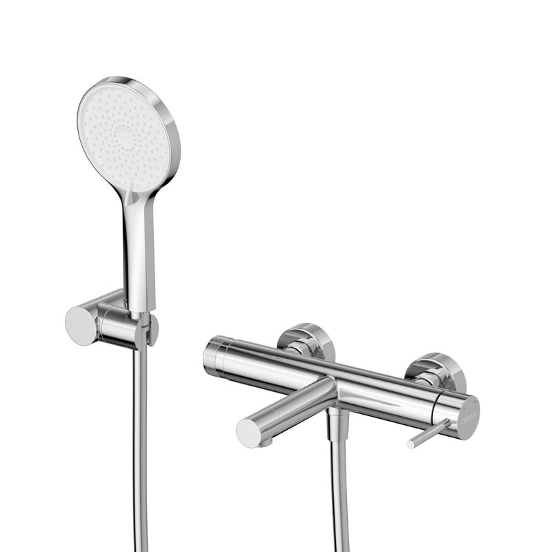 Смеситель для ванны Cezares RELAX-VD-01 однорычажный в комплекте с ручным душем, шлангом и держателем (хром)