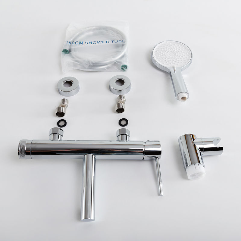 Смеситель для ванны Cezares RELAX-VD-01 однорычажный в комплекте с ручным душем, шлангом и держателем (хром)