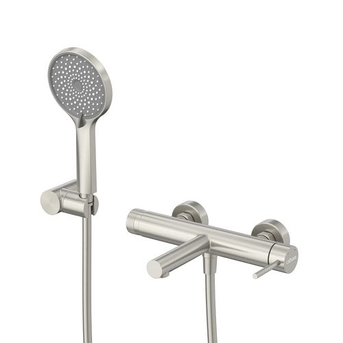 Смеситель для ванны Cezares RELAX-VD-IN однорычажный в комплекте с ручным душем, шлангом и держателем (сатин)