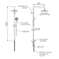 Душевая система REMER 330X9MOEC20NRA хром — 2