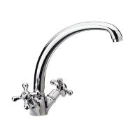 Смеситель для кухни REMER Liberty 43LIce с поворотным изливом хром — 1